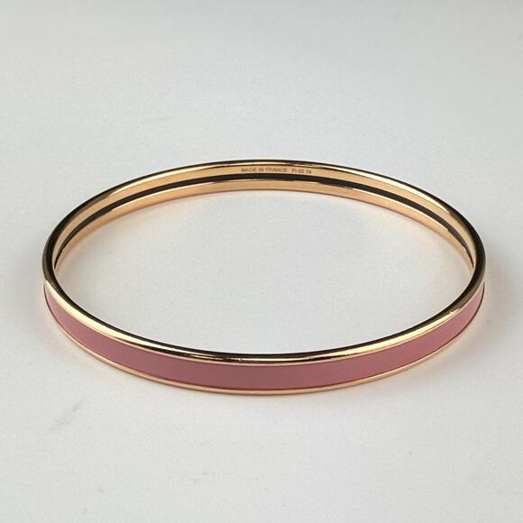 💎✨Authentic Hermes Gold and Pink Enamel Bangle Size 7 3/4" - Picture 3 of 6